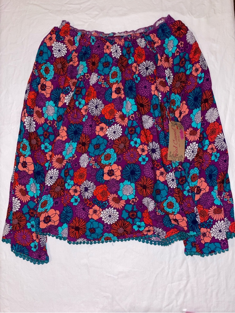 Red Camel Girls Floral Top